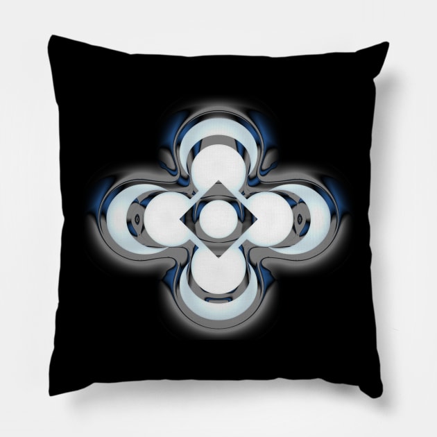 3D Digital Art Graphic Design Effect Pillow by Odd Hourz Creative