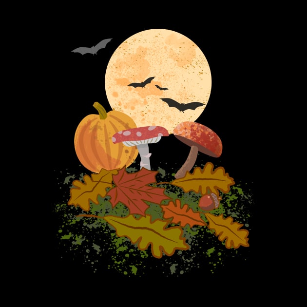 Fall Harvest Moon by Dragonbudgie