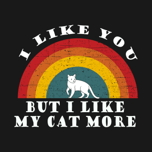 I like you, but I like my cat more T-Shirt