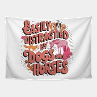 Horses and Dogs Lovers Tapestry