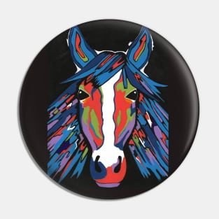 SPIRITED Horse Painting Pin