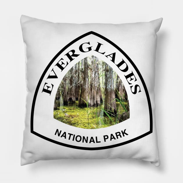 Everglades National Park shield Pillow by nylebuss