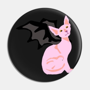 Bat Wing Sphynx Cat Pin