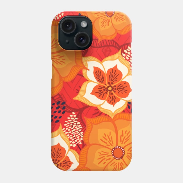 African Floral Garden Phone Case by KeishaOak