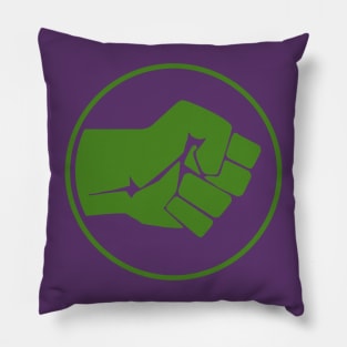 Green Smash Fist Pillow