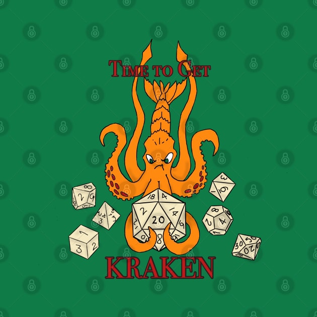 Time to Get Kraken TTRPG Dice Version by TonyBreeden