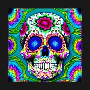 Trippy Sugar Skulls 47 T-Shirt