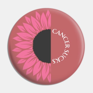 Cancer Awareness Pink Flower Pin