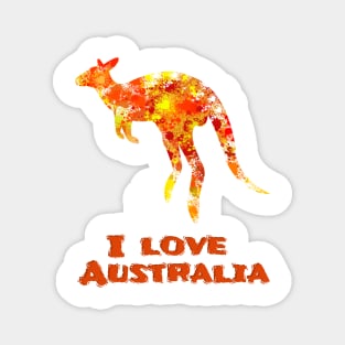 I Love Australia Magnet