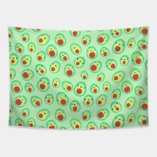 Happy Little Avocado Pattern Tapestry