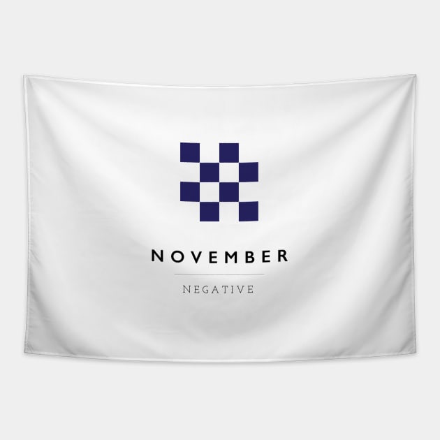 November: ICS Flag Semaphore Tapestry by calebfaires