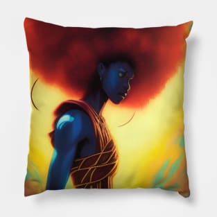 The Fire in the Warrior Here Pillow