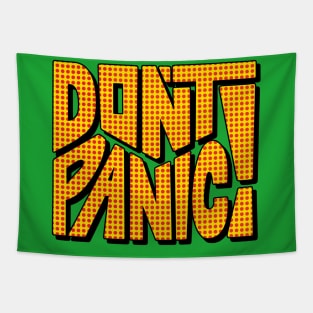 DON'T PANIC! Word Art Tapestry