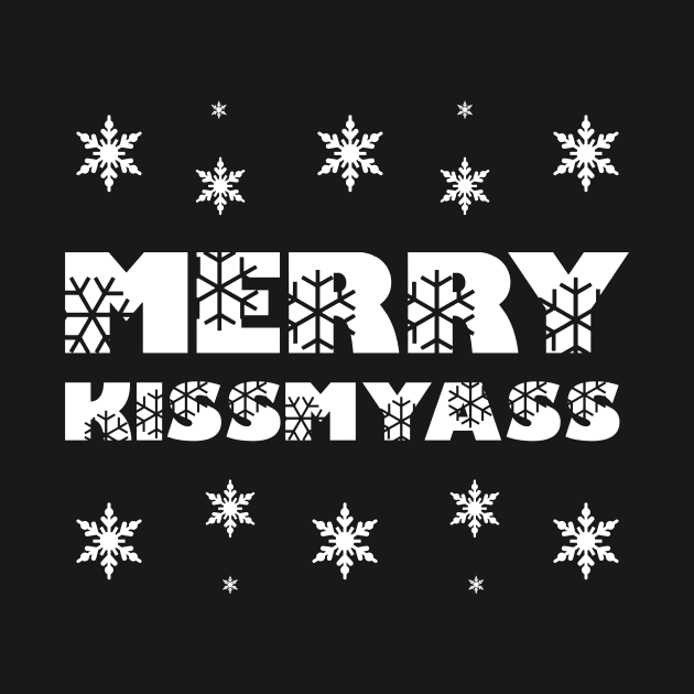 Merry Kissmyass Funny Christmas Joke by JustPick