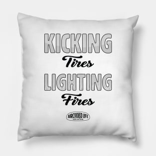 Kicking Tires and Lighting Fires Aircooled Life - Classic Car Culture Pillow