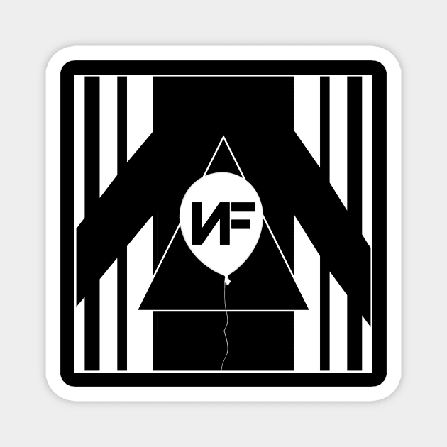 NF Geometric Balloon Logo Magnet by usernate