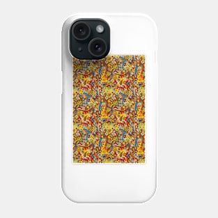 70s psychedelic plaid flow Phone Case