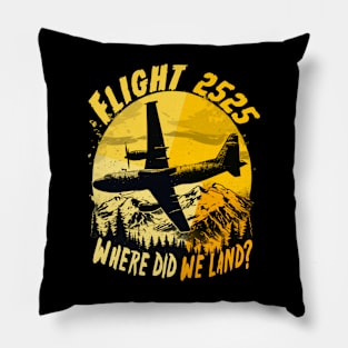 Flight 2525 - The Uncharted Descent Pillow