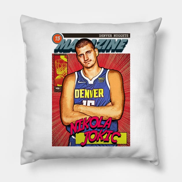 Jokic - Comics Magazine Retro 90s Pillow by Puaststrol