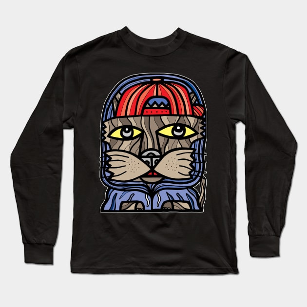 "Hood" Kat Long Sleeve T-Shirt by The BuddaKats