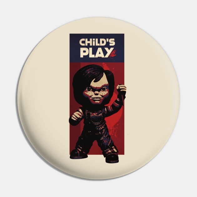 Demon Doll Vintage Pin by CTShirts