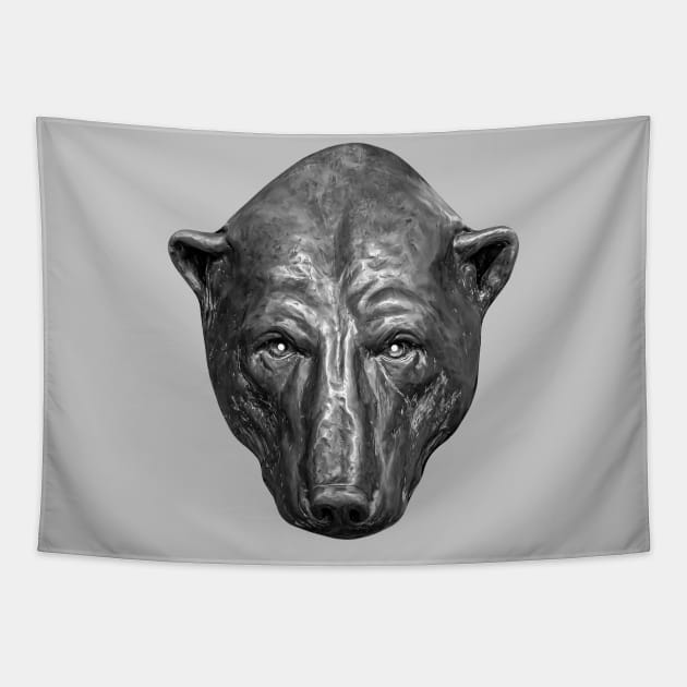 Bear head Tapestry by dalyndigaital2@gmail.com