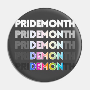 Pride Demon (Rainbow) Pin