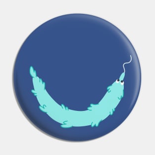 Worm Smile (Blue) Pin