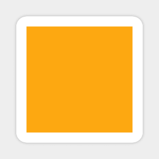 Minimal Solid Neon Orange Color Tone Magnet