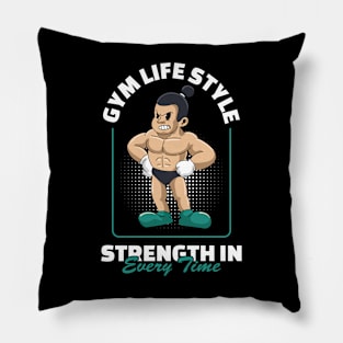 Gym Life Style Mascot Pillow