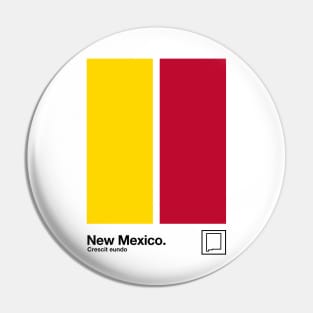 New Mexico  // Original Minimalist Artwork Poster Design Pin