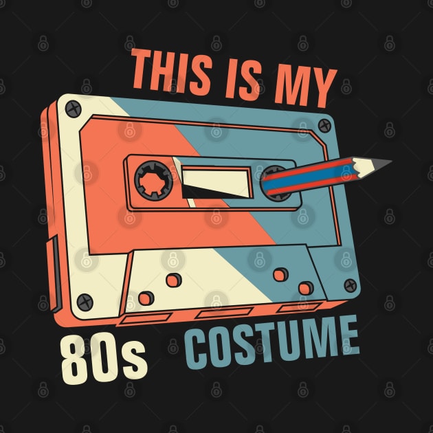 This Is My 80s Costume - Rewind Cassette With Pencil - Retro Cassette by SpHu24