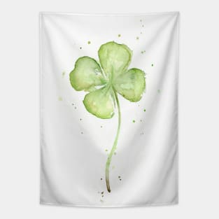 Four Leaf Clover Watercolor Tapestry