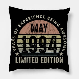 Born In May 1994 Vintage Sunset 26th Birthday All Original Pillow