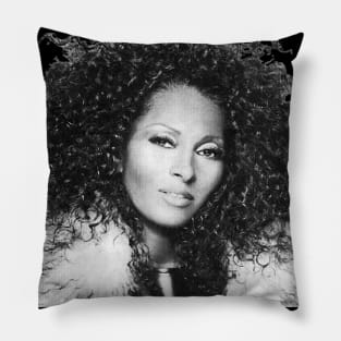 Pam Grier, Retro, Vintage Pillow