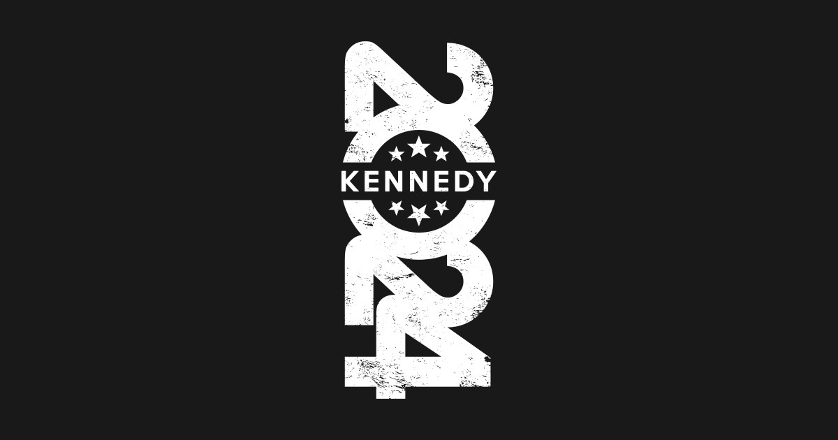 White Vertical Kennedy 2024 logo Kennedy 2024 TShirt TeePublic