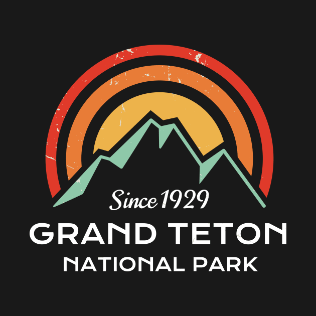 Grand Teton National Park Retro by roamfree