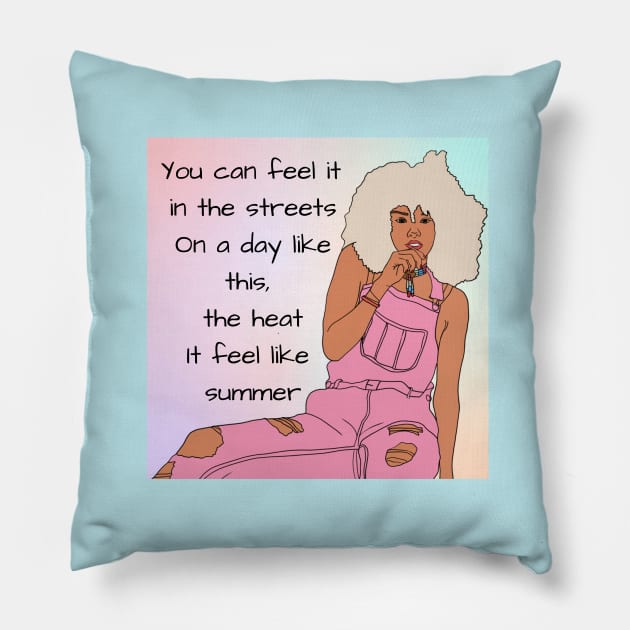 Feels Like Summer Pillow by AlmostMaybeNever