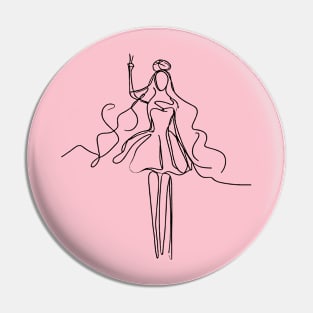 Barbie Doodle Pin