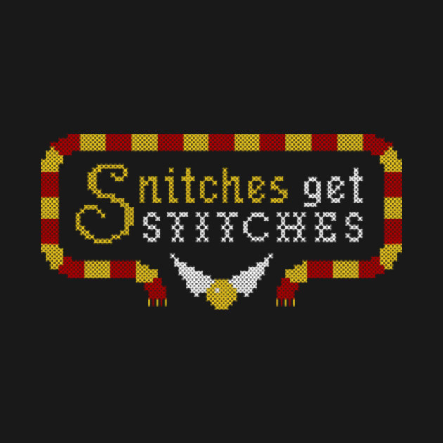 Snitches Get Stitches Harry Potter TShirt TeePublic