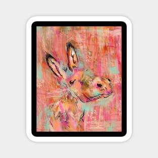 donkey painting Magnet