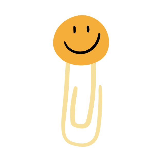 Smiley Paper Clip by medimidoodles