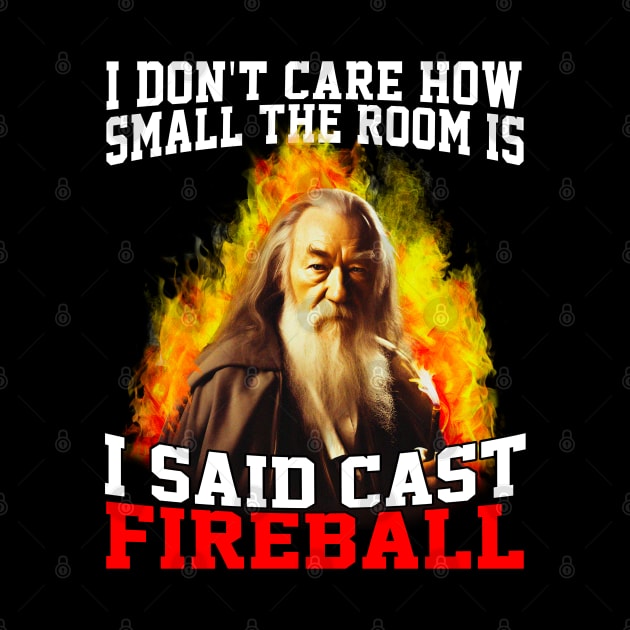 I Don't Care How Small The Room Is, I Said Cast Fireball by Lean Mean Meme Machine