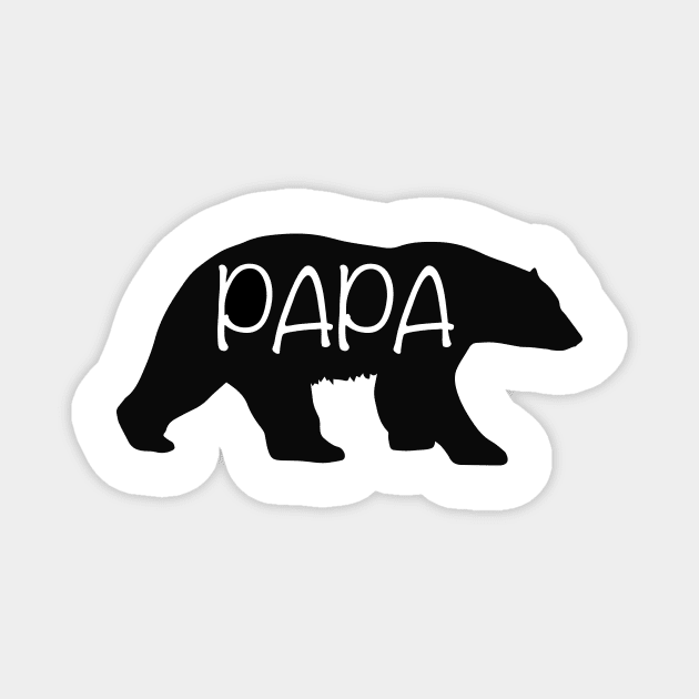 Papa Bear Shirt Magnet by designs4up
