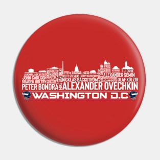 Washington Hockey Team All Time Legends, Washington D.C City Skyline Pin