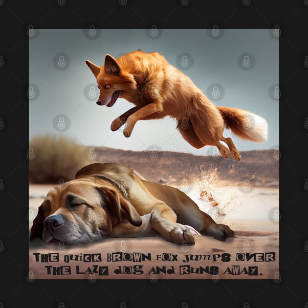 The quick brown fox jumps over the lazy dog and runs away. by baseCompass