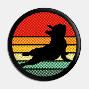 French bulldog, yoga pose, pop sunset, frenchie silhouette Pin