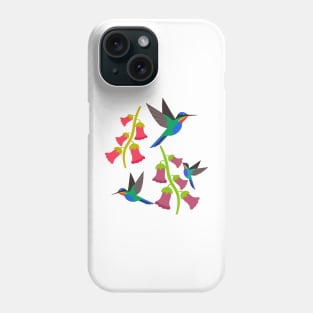 Mountain hummingbirds Phone Case