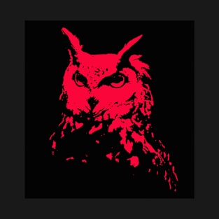 Red Owl Head T-Shirt