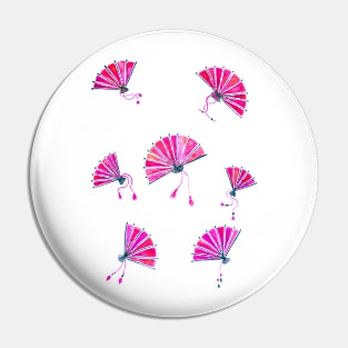 Pink Chinese fans Pin